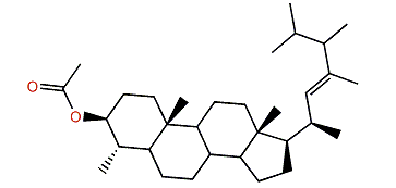 4a,23,24-Trimethylcholest-22-en-3b-yl acetate